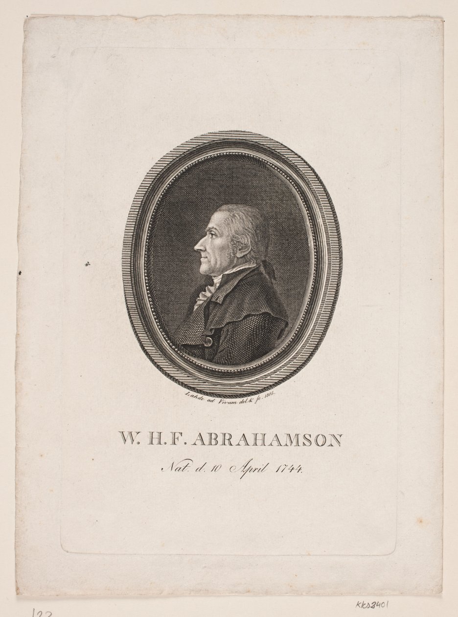 W.H.F. Abrahamson von Gerhard Ludvig Lahde