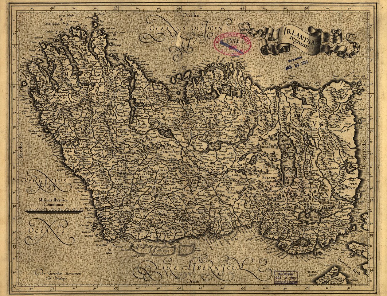 Königreich Irland von Gerhard Mercator