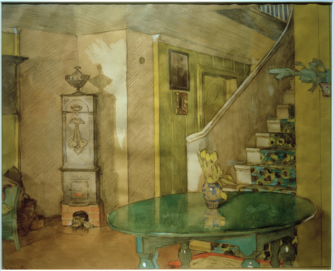 Interieur "Leveld" Eingang von Gerhard Peter Frantz Vilhelm Munthe