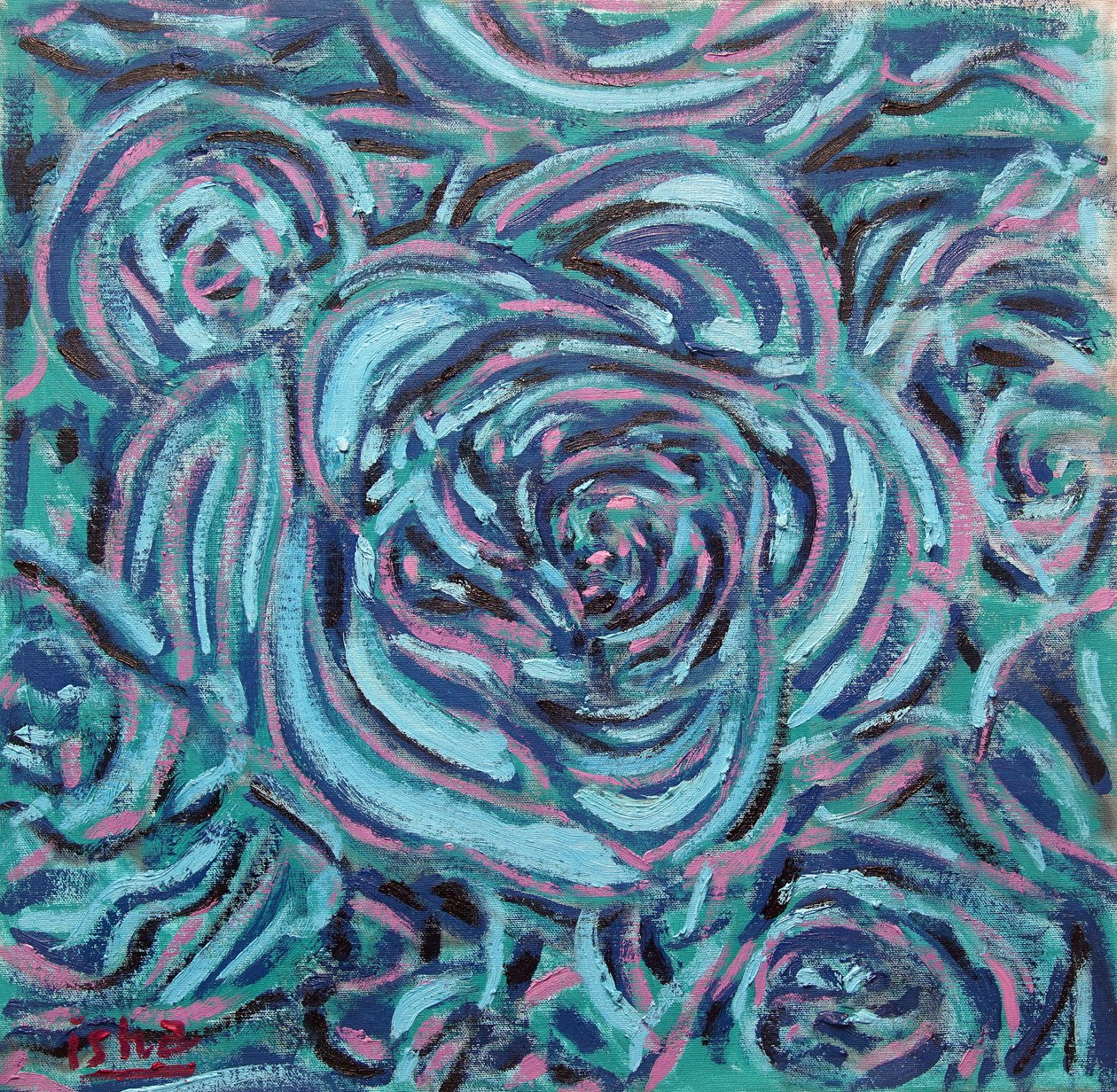 Blaue Rosen, 2024 von Gerhardt Isringhaus