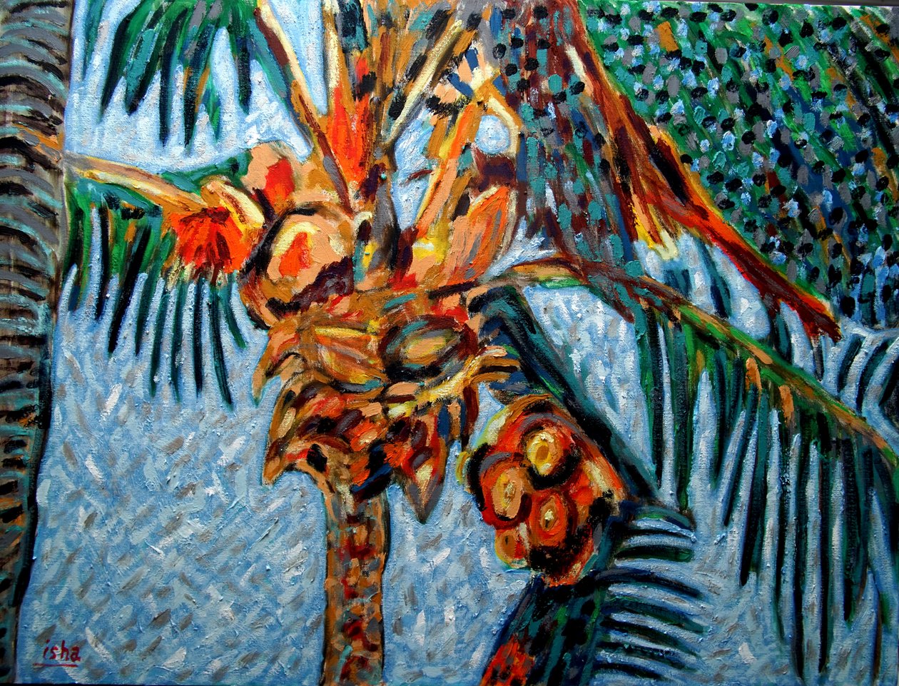 Kokospalme am Mittag, 2019 von Gerhardt Isringhaus