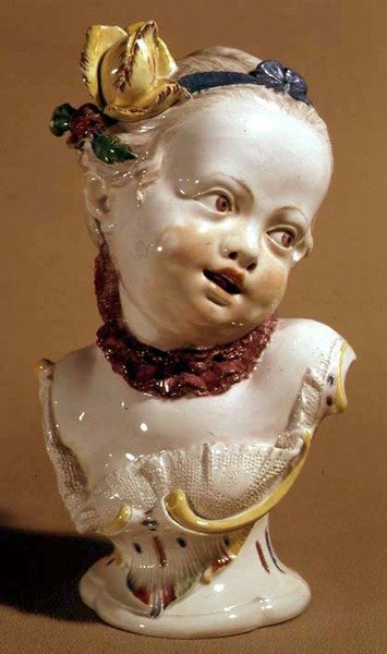 Nymphenberg-Büste eines jungen Mädchens, ca. 1761 von German School