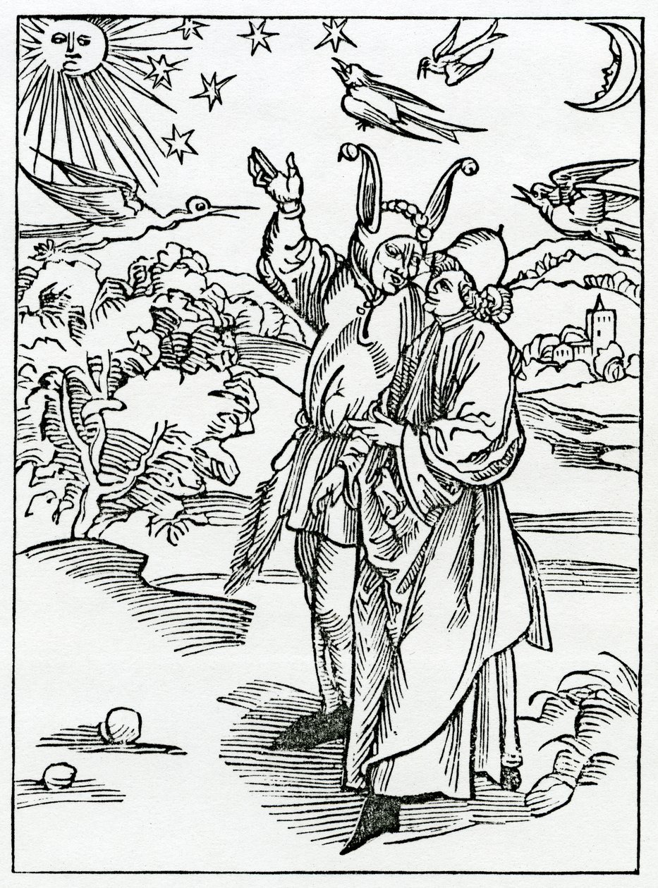 Von der vergeblichen Heilung der Astronomie, Illustration aus Alexander Barclays englischer Übersetzung von 