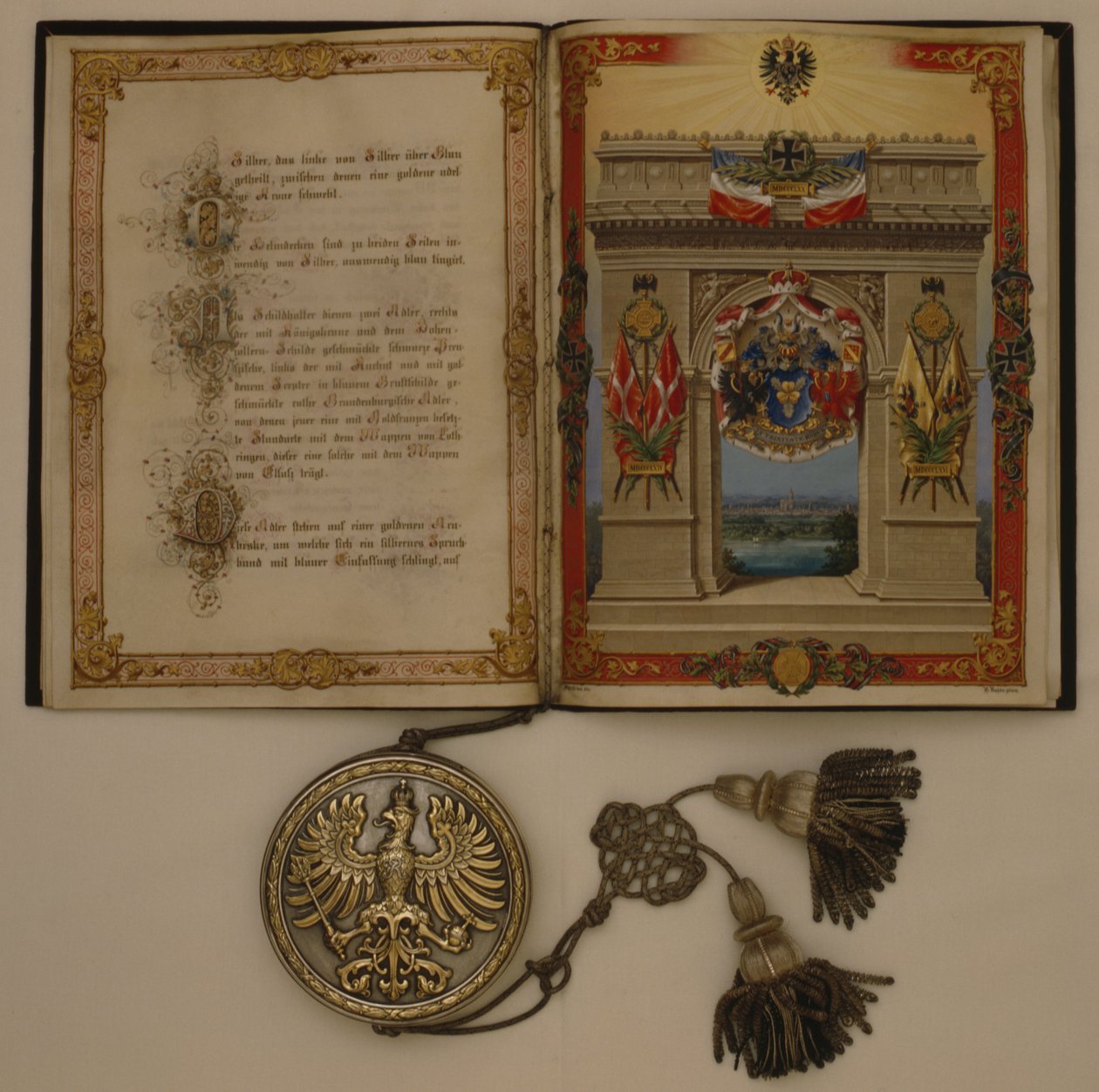 Fürstendiplom zur Investitur von Otto von Bismarck, datiert 21. März 1871 von German School