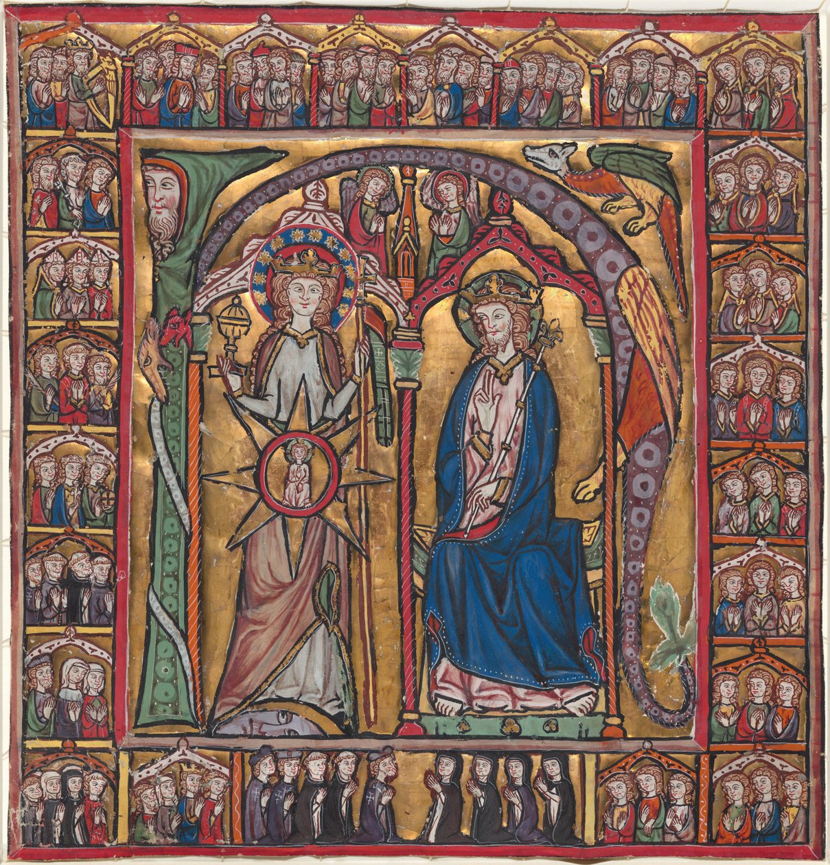 Der Triumph der Kirche von German 13th Century