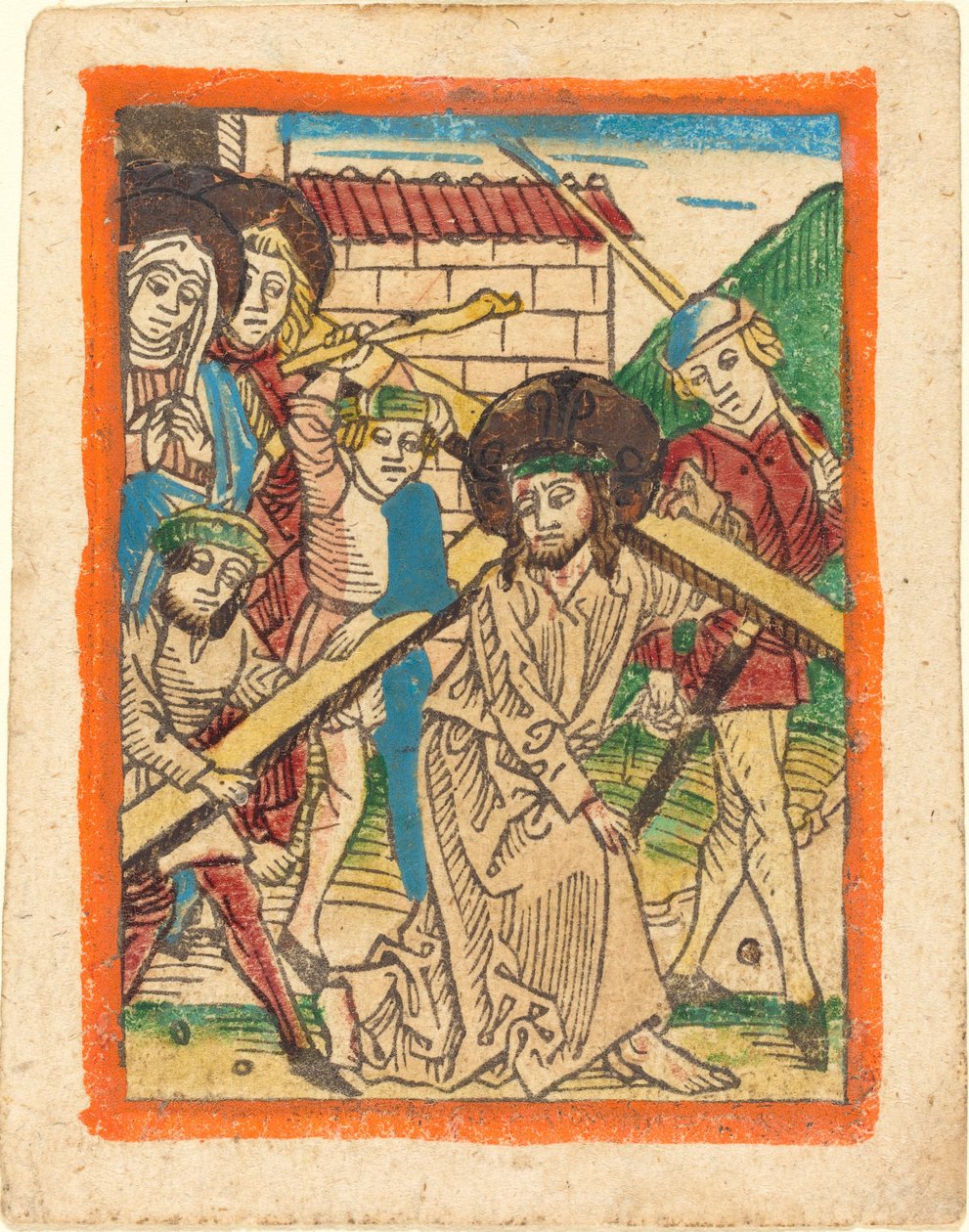 Christus trägt das Kreuz von German 15th Century
