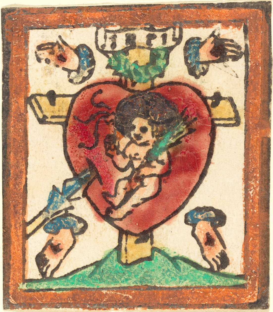 Christuskind im Heiligsten Herzen von German 15th Century