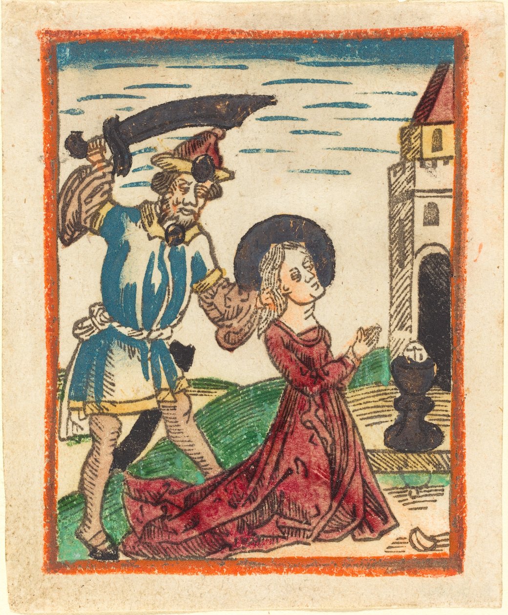 Martyrium der Heiligen Barbara von German 15th Century