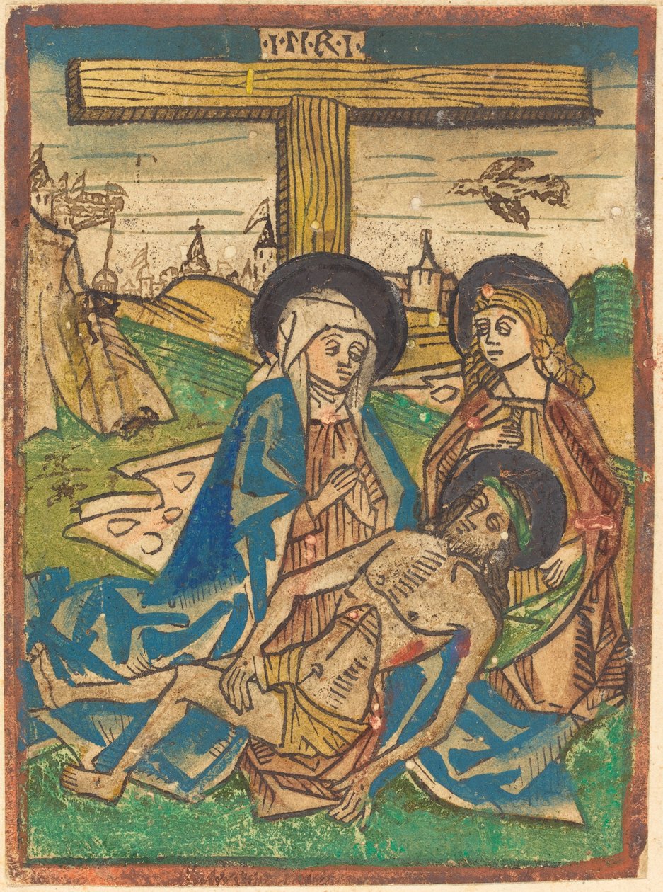 Pietà mit Heiligem Johannes von German 15th Century