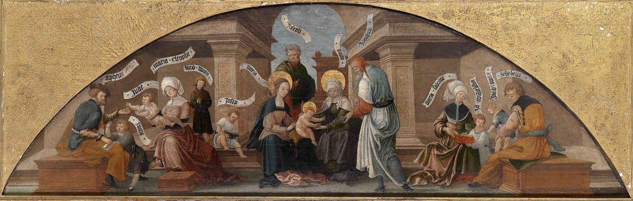 Die Heilige Verwandtschaft, frühes 16. Jh. von German Master