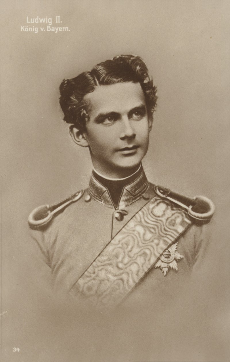 Ludwig II (s/w Foto) von German Photographer
