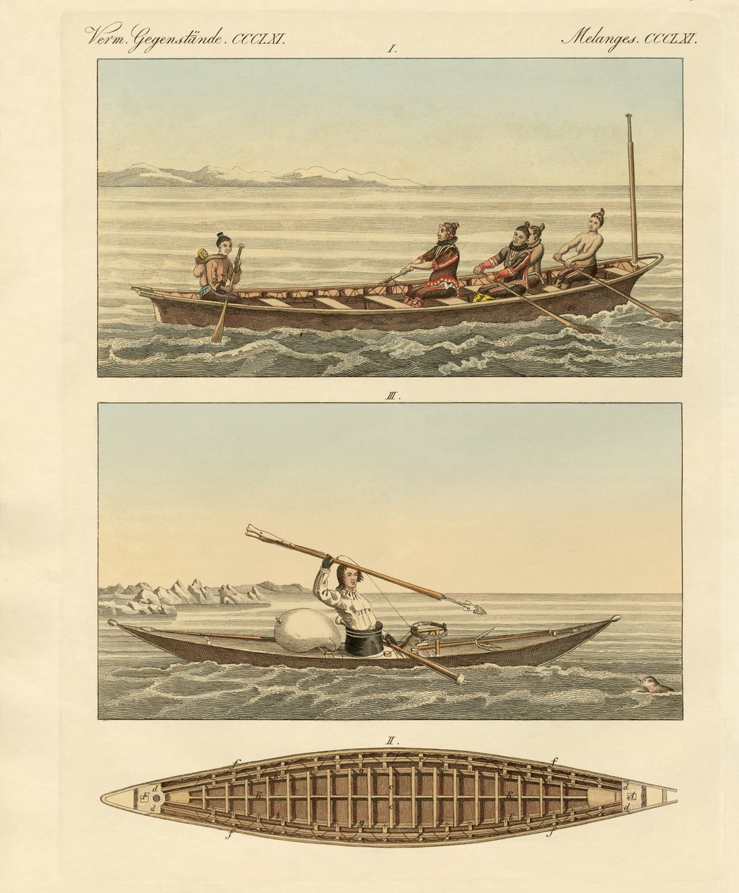 Boote der Grönländer von German School