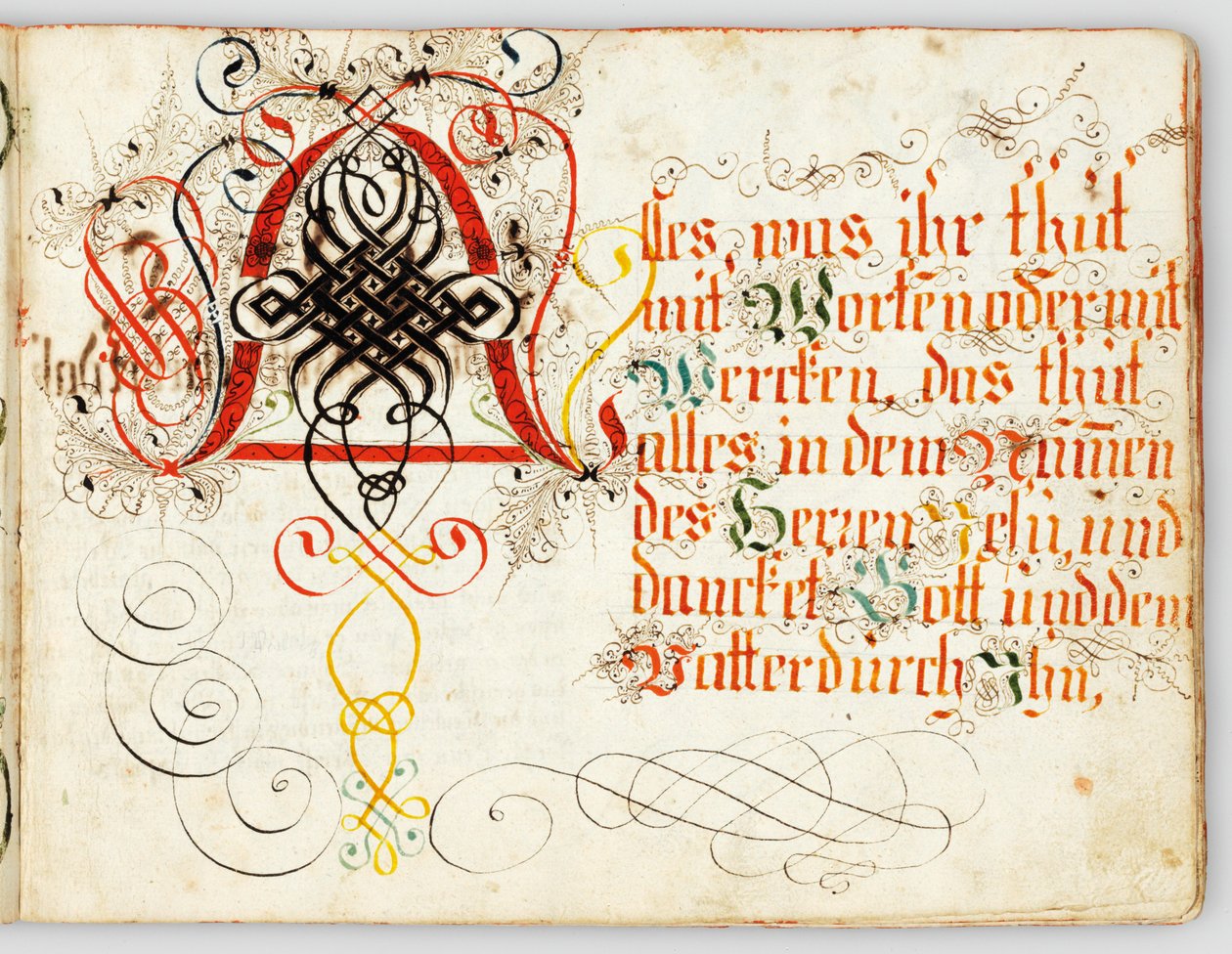 Kalligraphisches Manuskript, Augsburg, ca. 1720-30 von German School