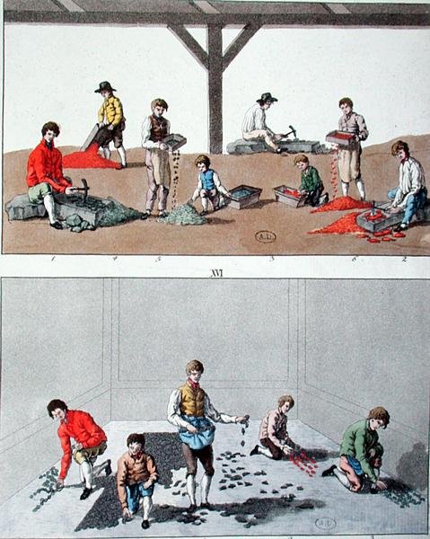 Kinder pflastern, ca. 1810 von German School