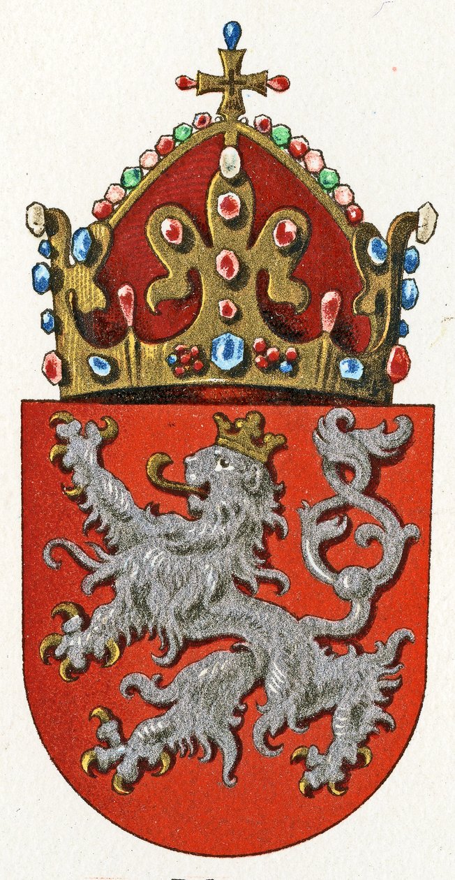 Wappen von Böhmen, ca. 1898 von German School