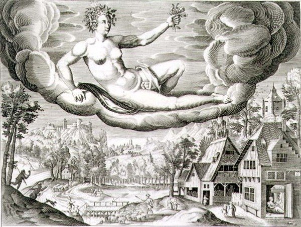 Morgendämmerung, graviert von Paul Furst (ca. 1605-66) von German School