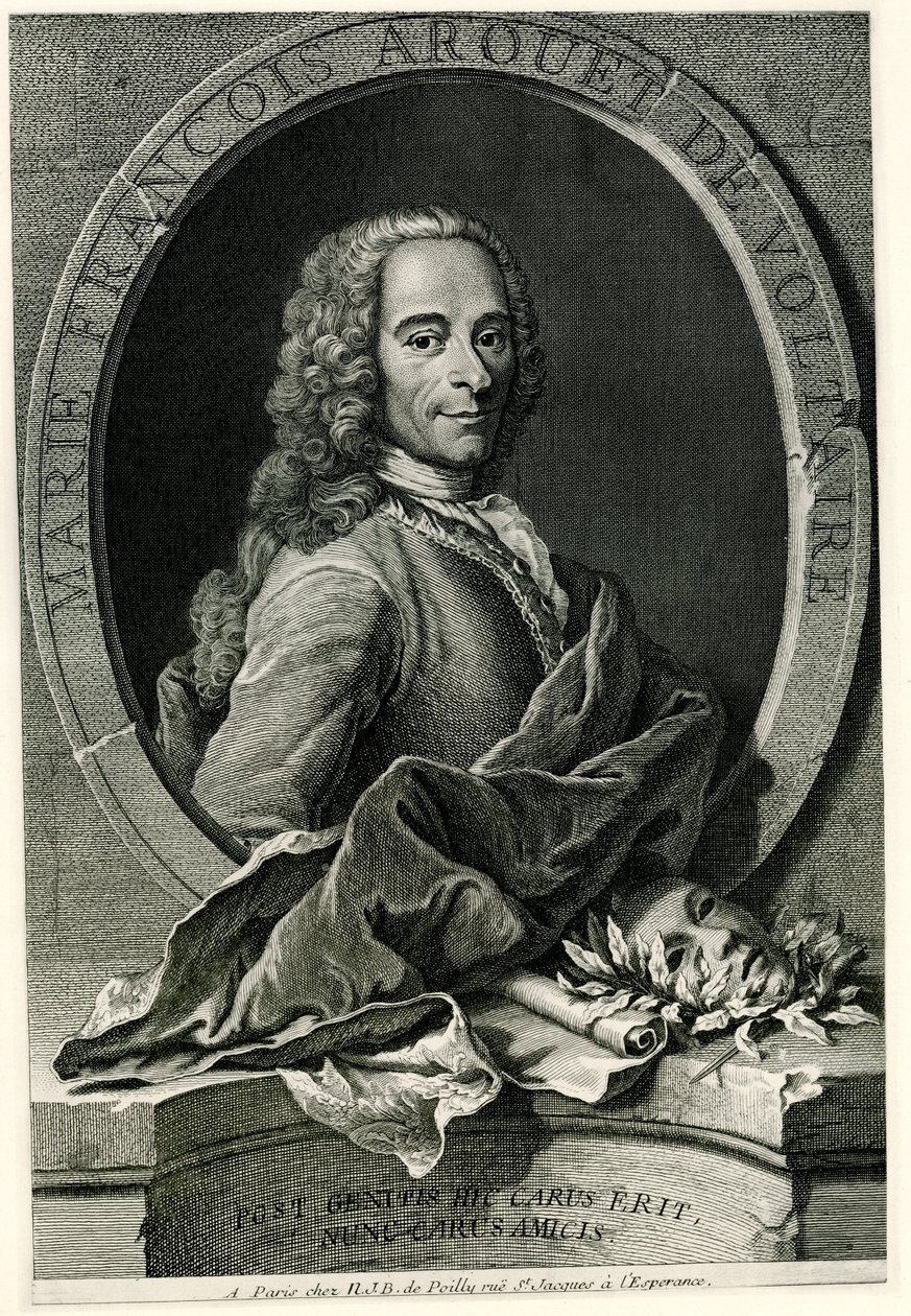 François Marie Arouet de Voltaire von German School