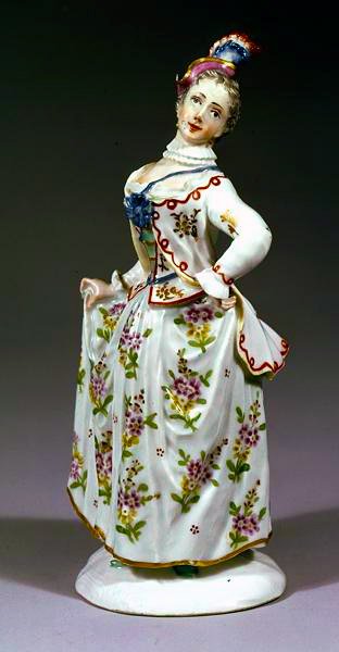 Fürstenberg-Figur einer Dame von German School