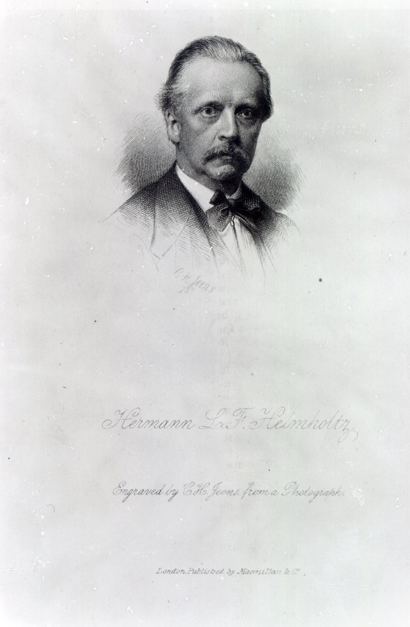 Hermann von Helmholtz, graviert von C.H Jeens von German School