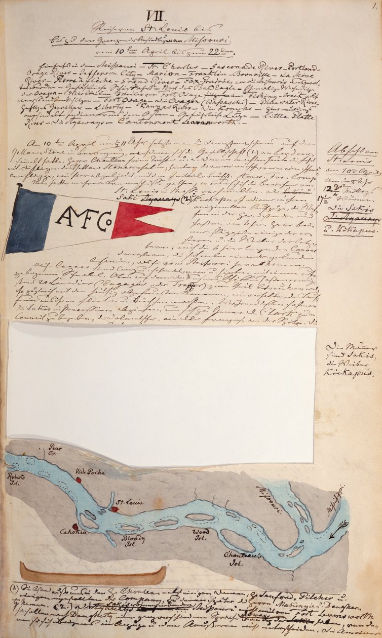 Tagebuch von Prinz Maximilian von Wied von German School