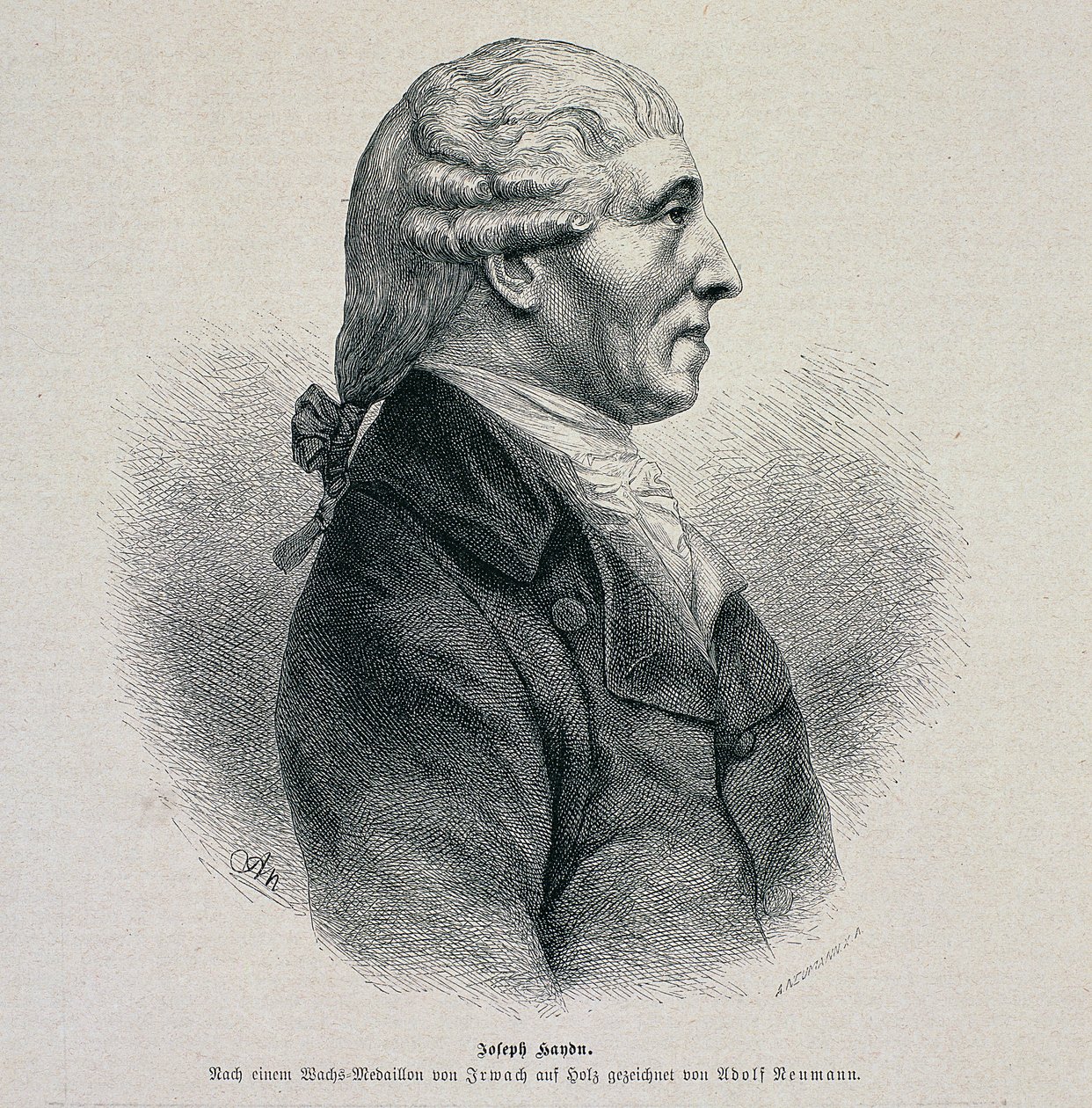 Porträt von Joseph Haydn (1732-1809) von German School