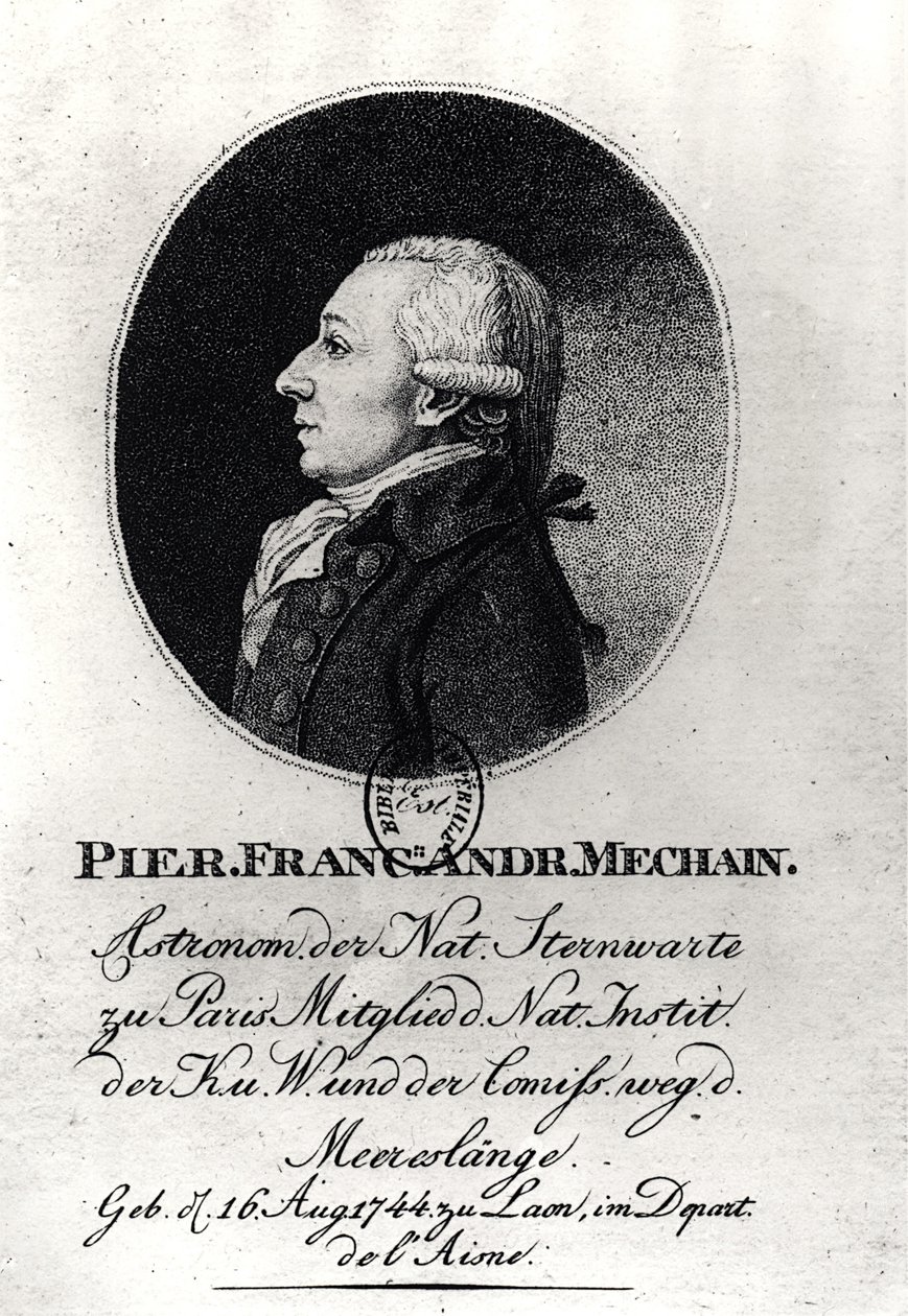 Porträt von Pierre Méchain (1744-1804) von German School