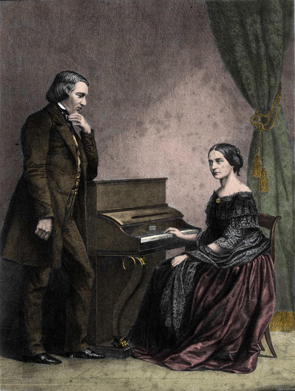 Robert und Clara Schumann, deutsche Musiker von German School