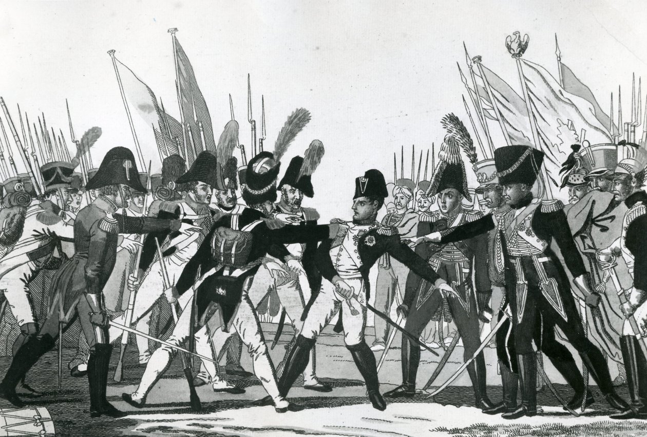 Das Ende Napoleons als Kaiser von German School