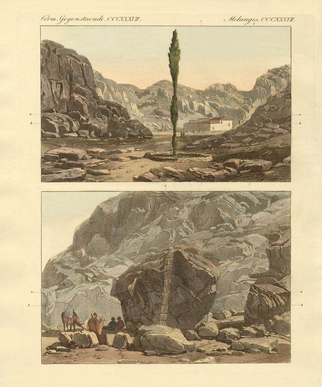 Ansichten des Berges Sinai von German School