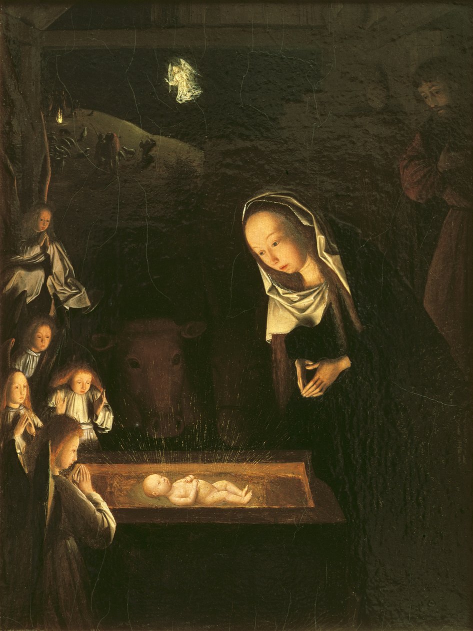 Die Geburt Christi bei Nacht von Gerrit tot Sint Jans