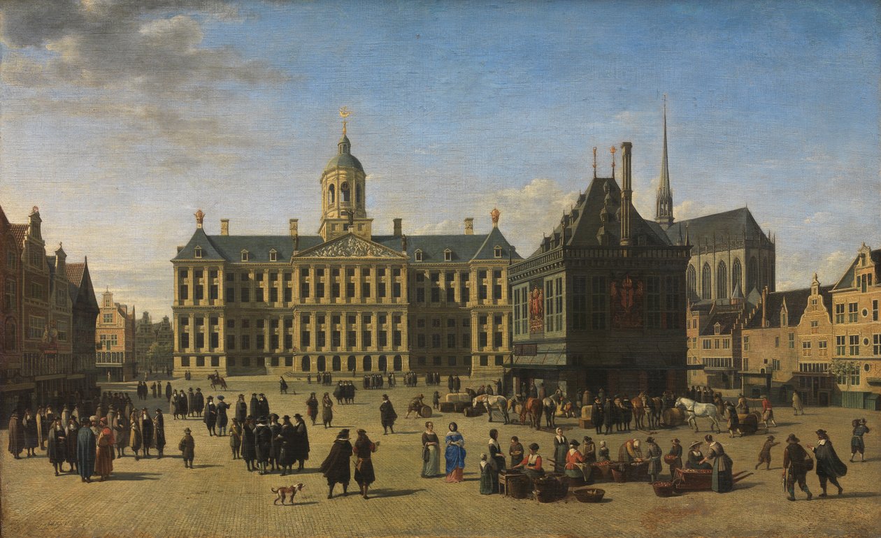 Der Damm, Amsterdam von Gerrit Adriaensz Berckheyde