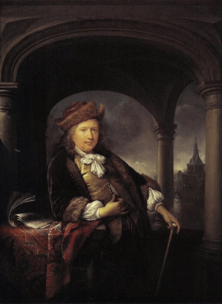 Selbstporträt im Alter von fünfzig Jahren von Gerrit Dou