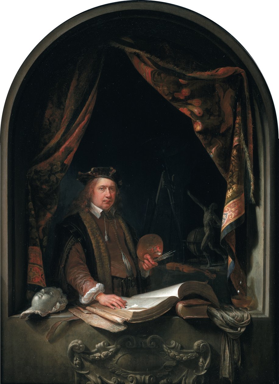 Selbstporträt von Gerard Dou (1613-1675) von Gerrit Dou