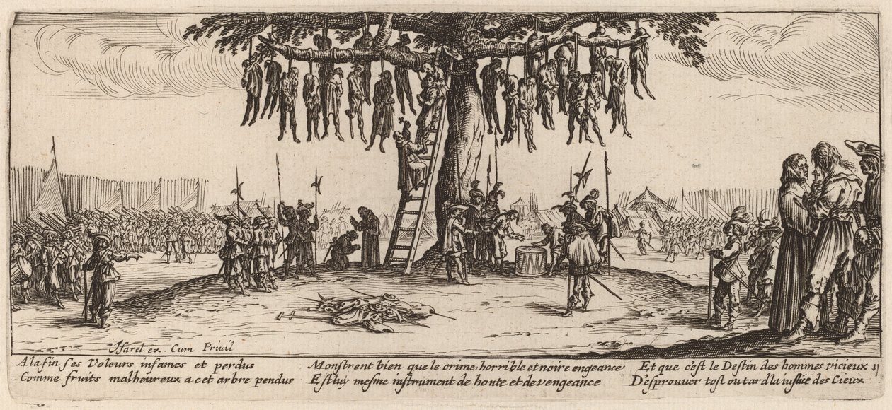 Die Hinrichtung von Gerrit van Schagen after Jacques Callot