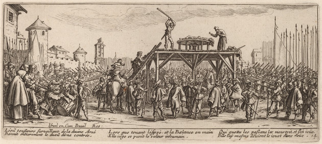 Das Rad von Gerrit van Schagen after Jacques Callot