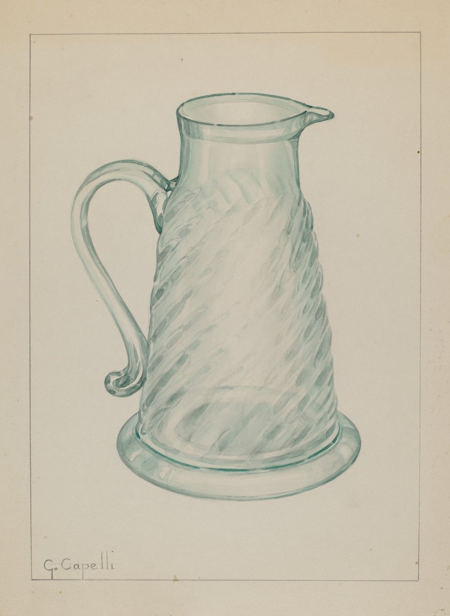 Melassekrug, ca. 1937 von Giacinto Capelli
