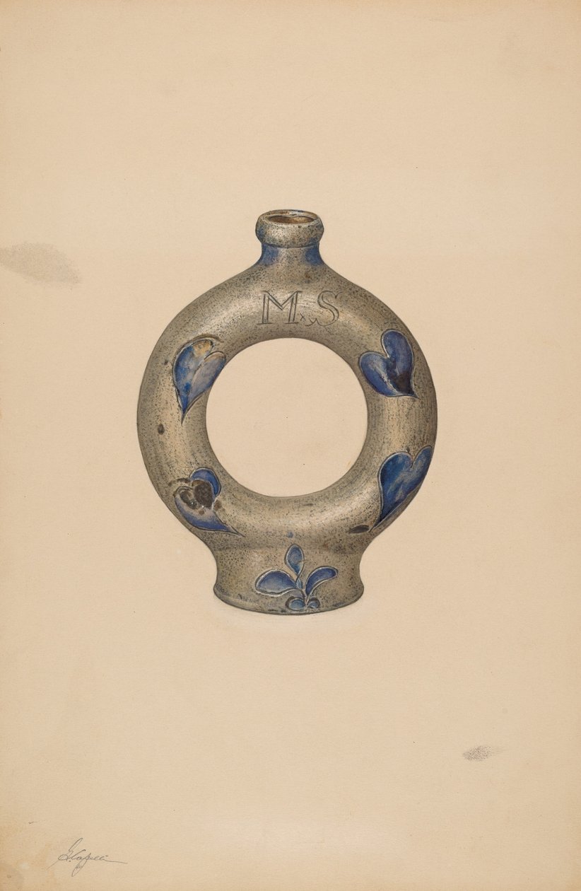 Ringflasche, um 1940 von Giacinto Capelli