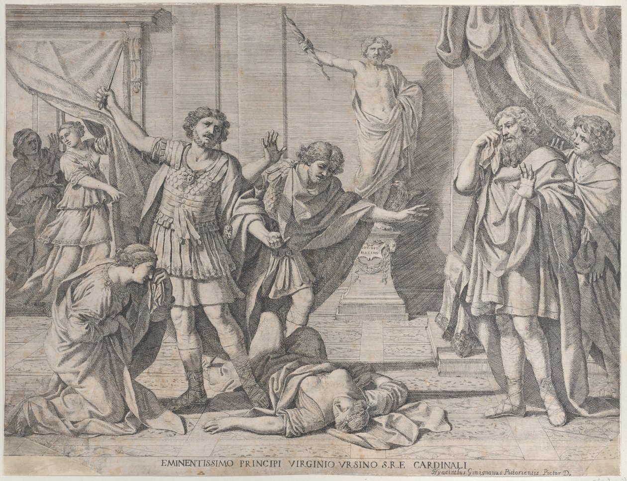 Der Tod von Virginia, 1630-80 von Giacinto Gimignani