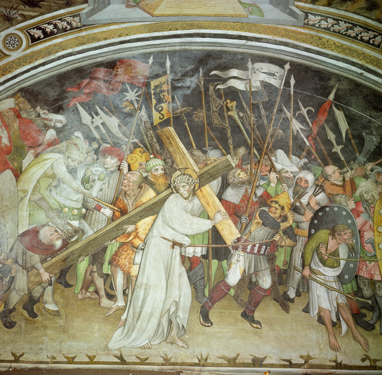Der Weg nach Golgatha von Giacomo Jaquerio