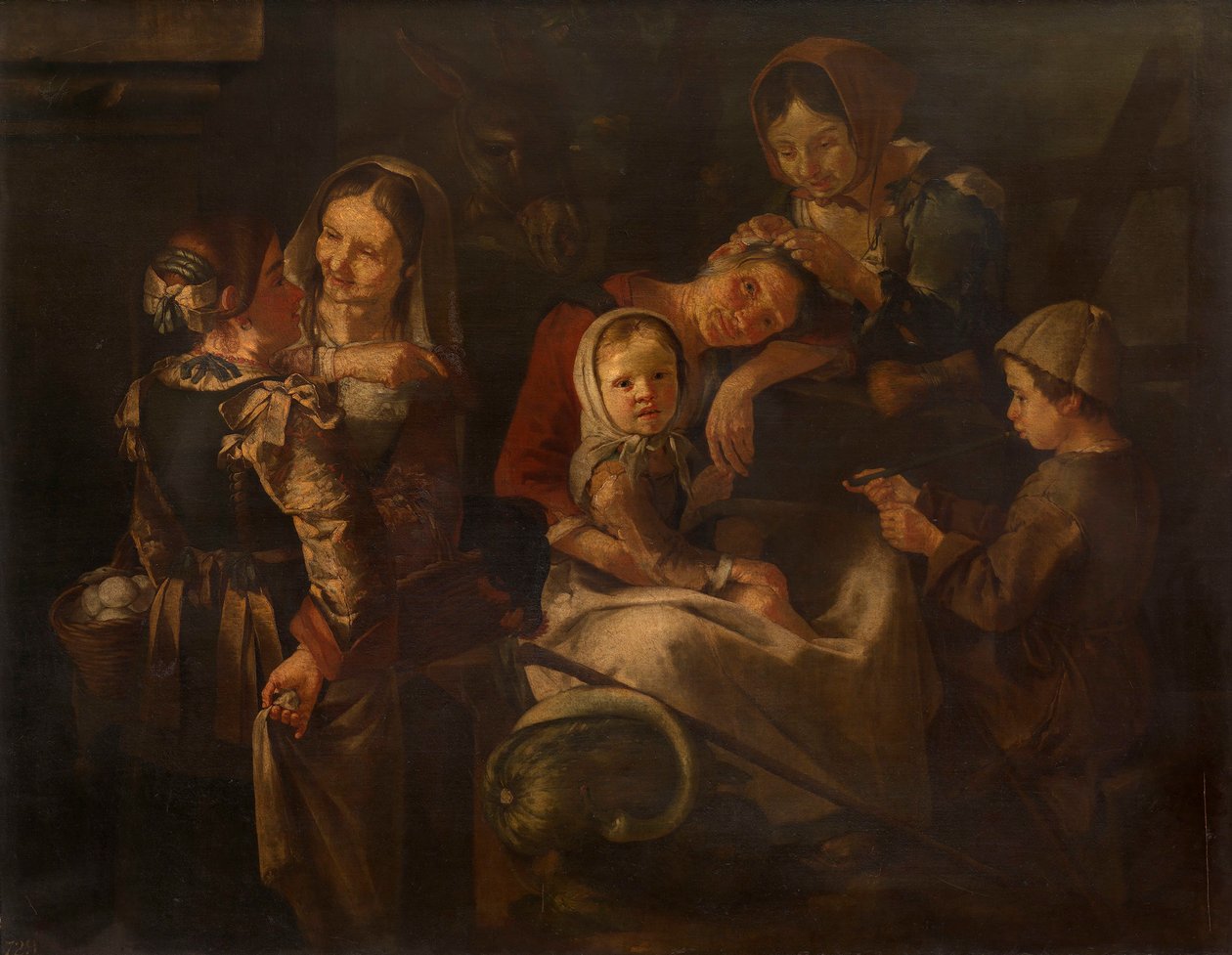 Bäuerinnen und Kinder von Giacomo Francesco Cipper