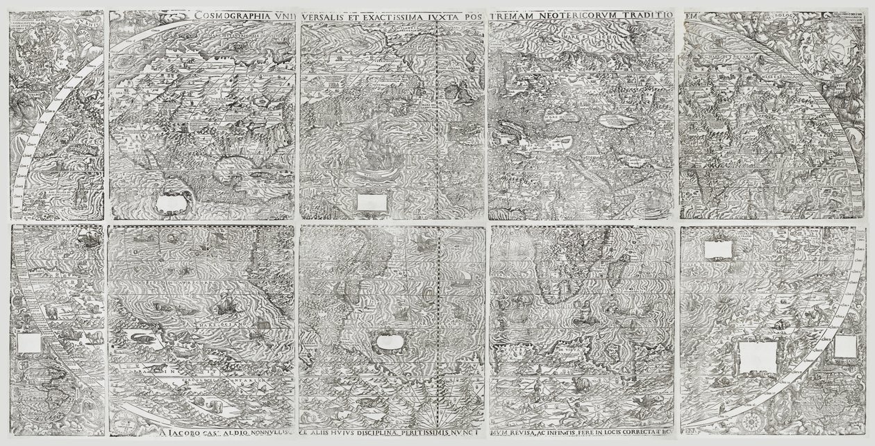 Universale Weltkarte, Gastaldi, Giacomo von Giacomo Gastaldi