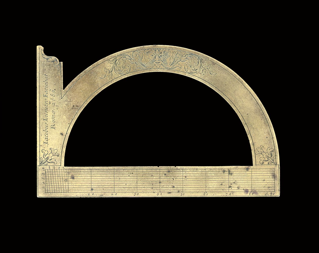 Protraktorenquadrat von Giacomo Lusverg