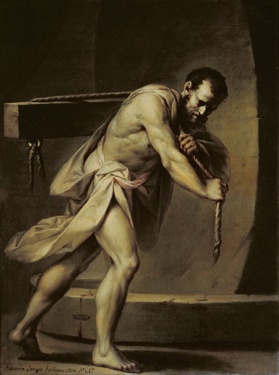 Samson im Mühlstein von Giacomo Zampa