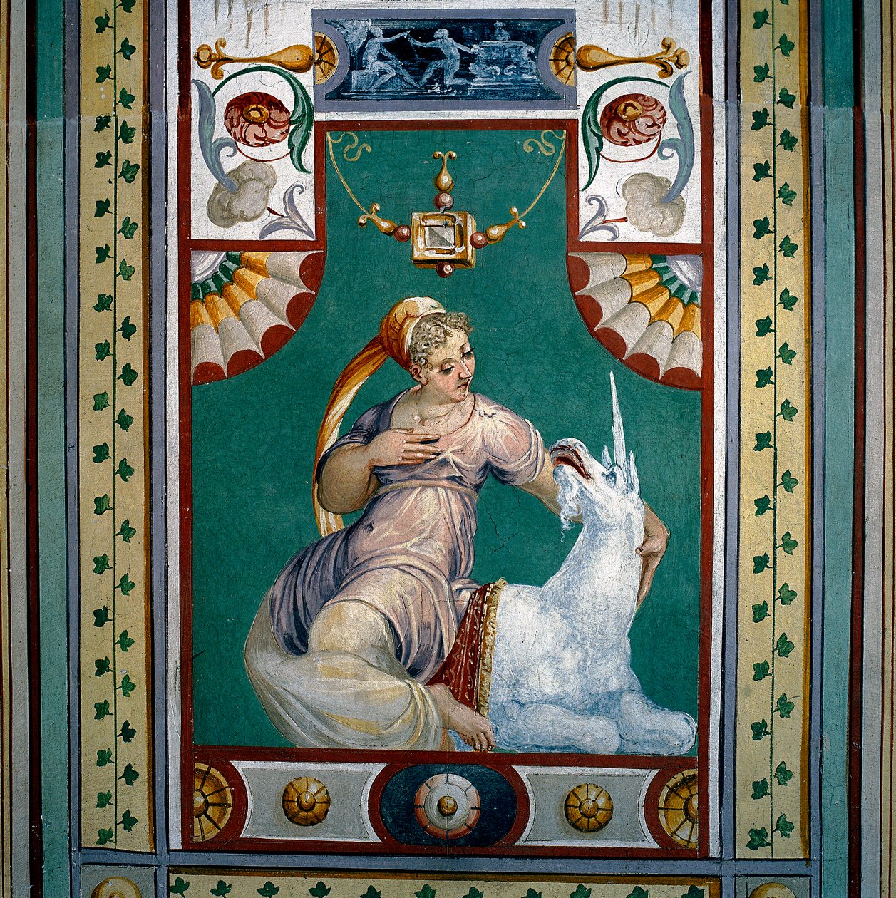 Allegorie der Keuschheit (Fresko) von Giallo Fiorentino