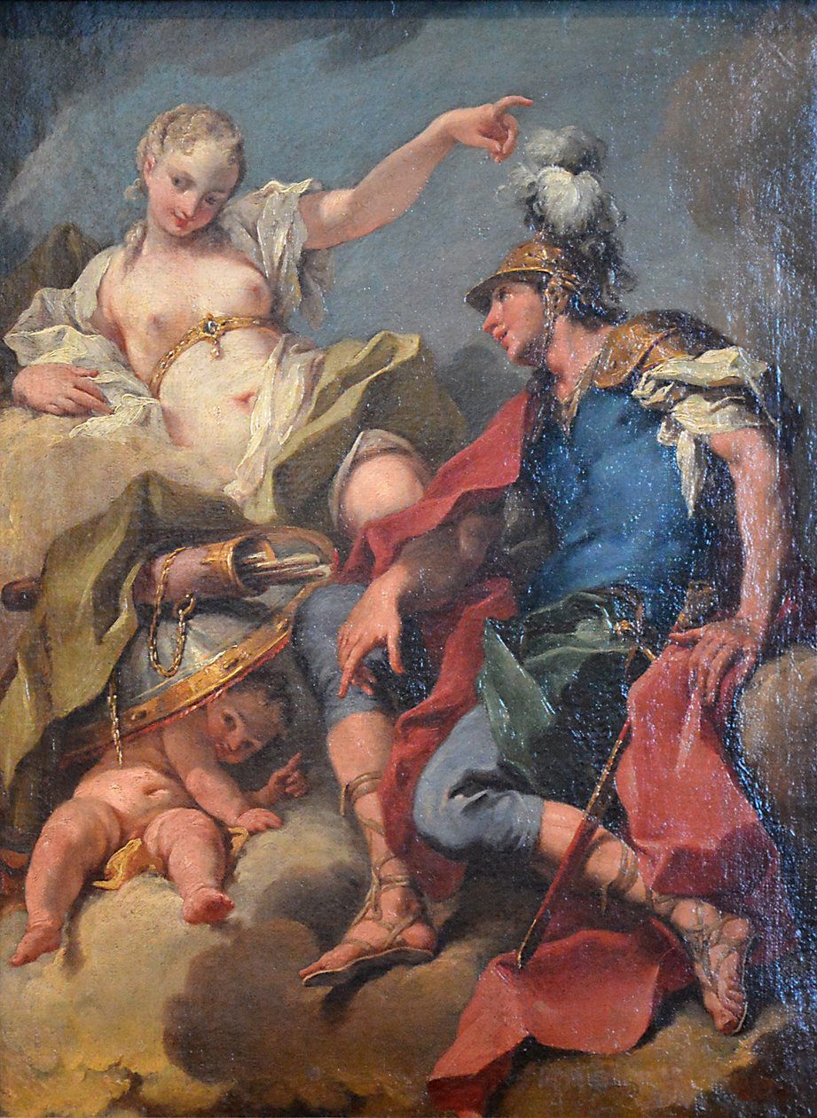Mars und Venus von Giambattista Pittoni