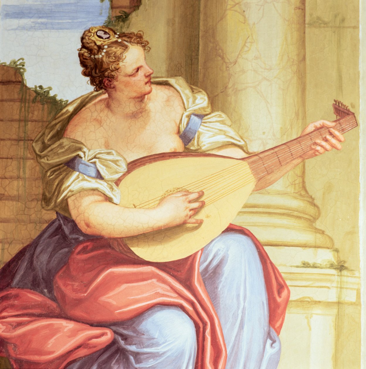 Musik (Detail) von Giambattista 1526 78 Zelotti