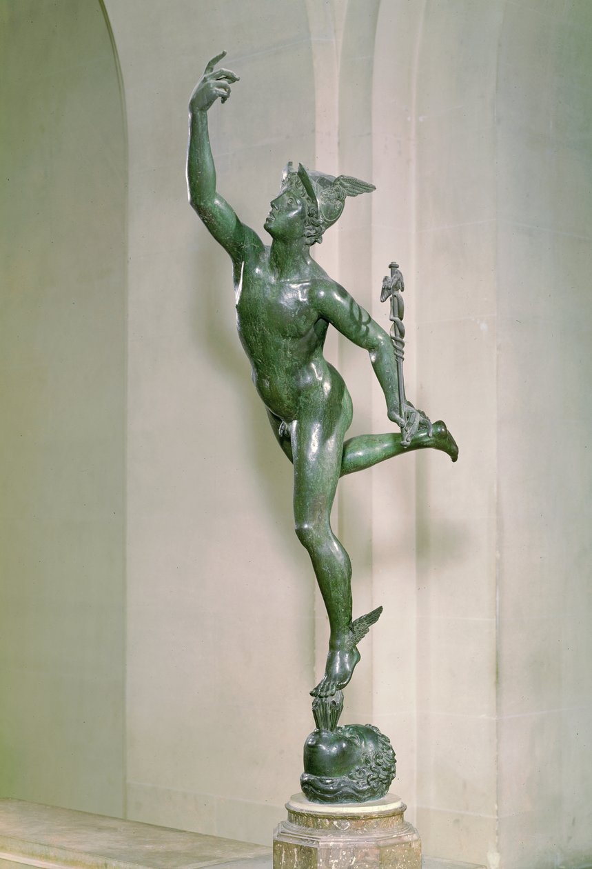 Statue des Merkur, ca. 1564 von Giambologna
