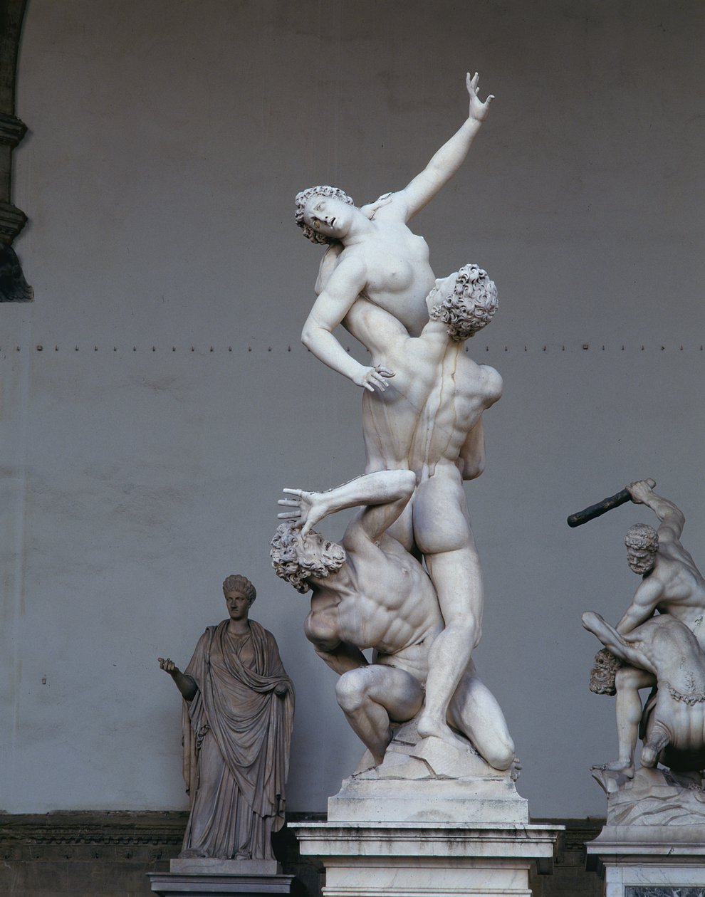 Der Raub der Sabinerinnen, 1574-82 (Marmor) von Giambologna
