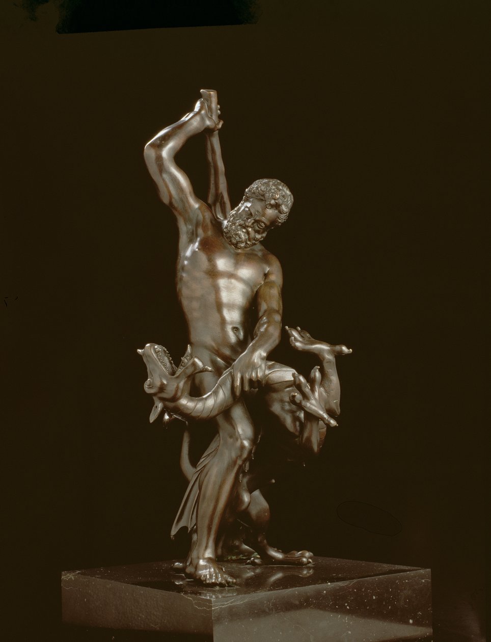 Herkules und die Hydra (Bronze) von Giambologna