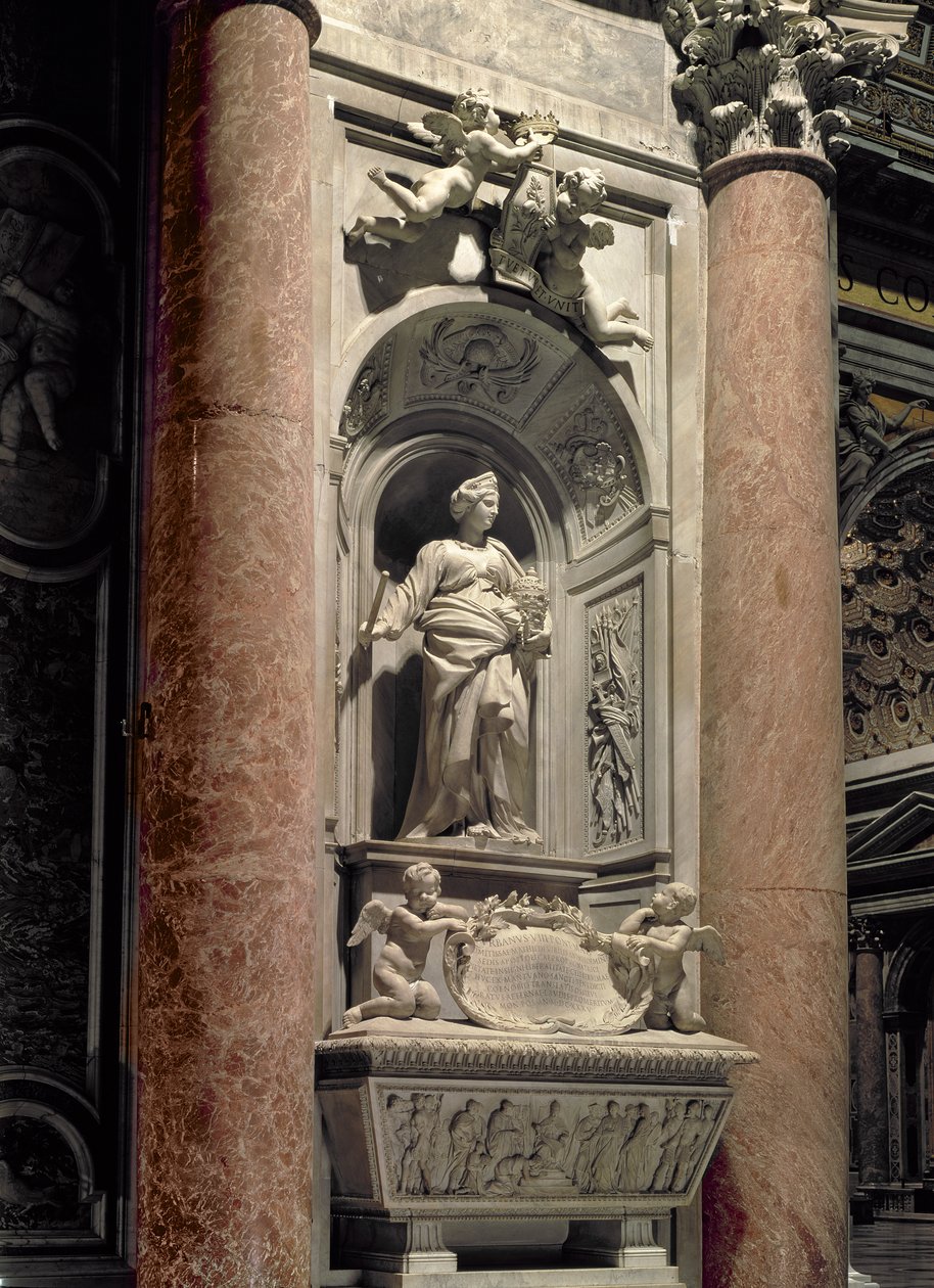 Grabmal der Mathilde die Große Gräfin (1046-1115), 1633 von Gian Lorenzo Bernini